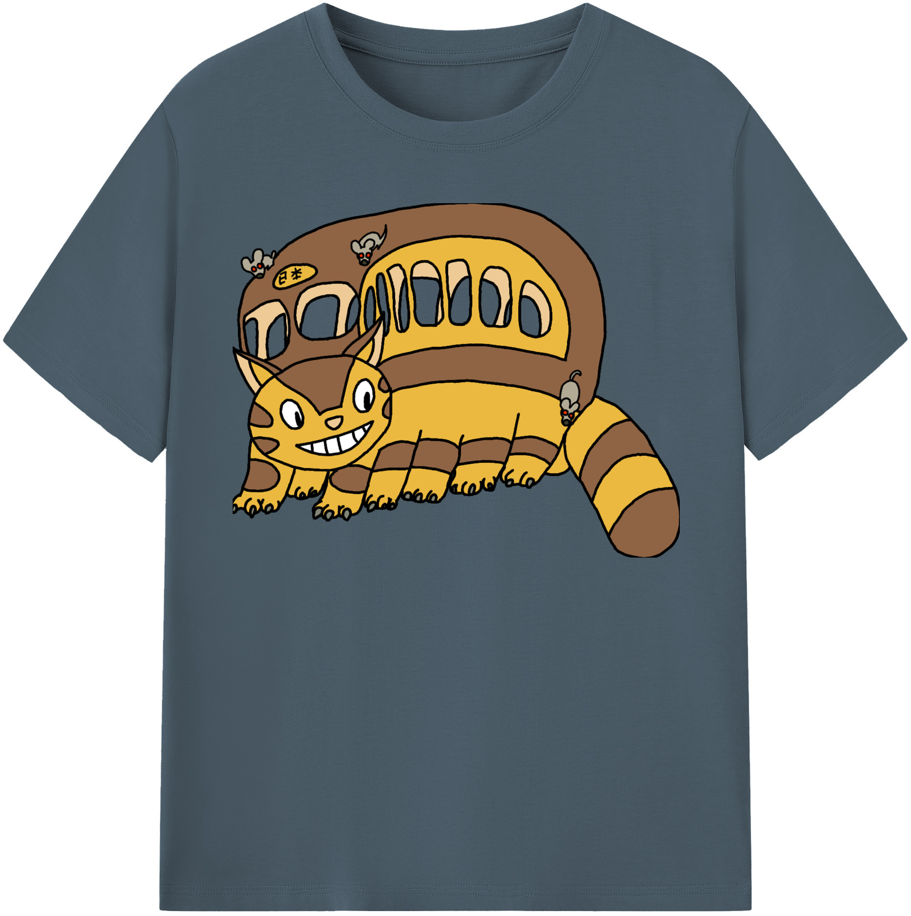 （画像用） となりのトトロ 草壁メイ 草壁サツキ My Neighbor Totoro Satsuki Kusakabe Mei Kusakabe 綿100％半袖Tシャツ（フロントプリント）
